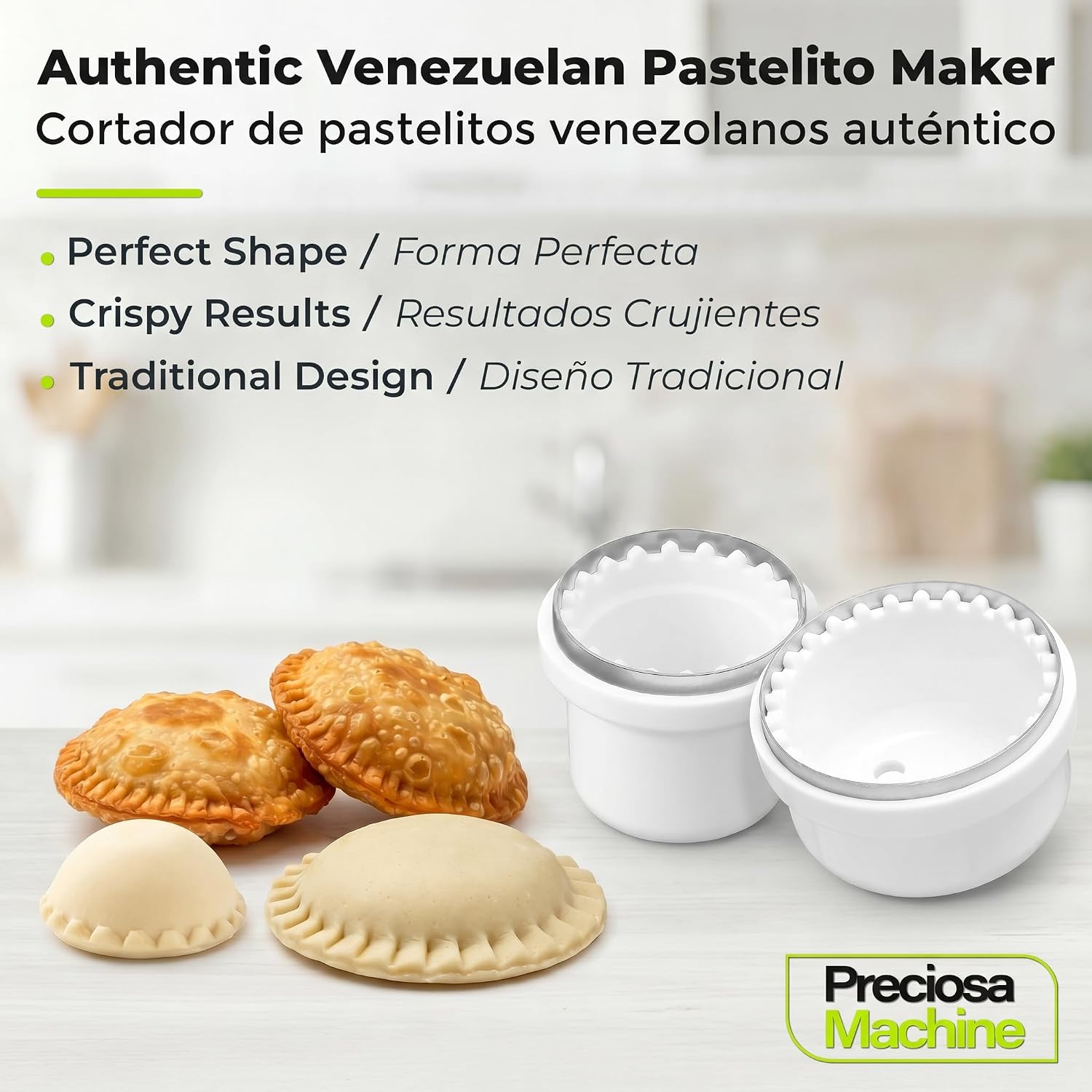 Preciosa Machine PP02 Cortador De Pastelitos Acero Inoxidable Pack de 2