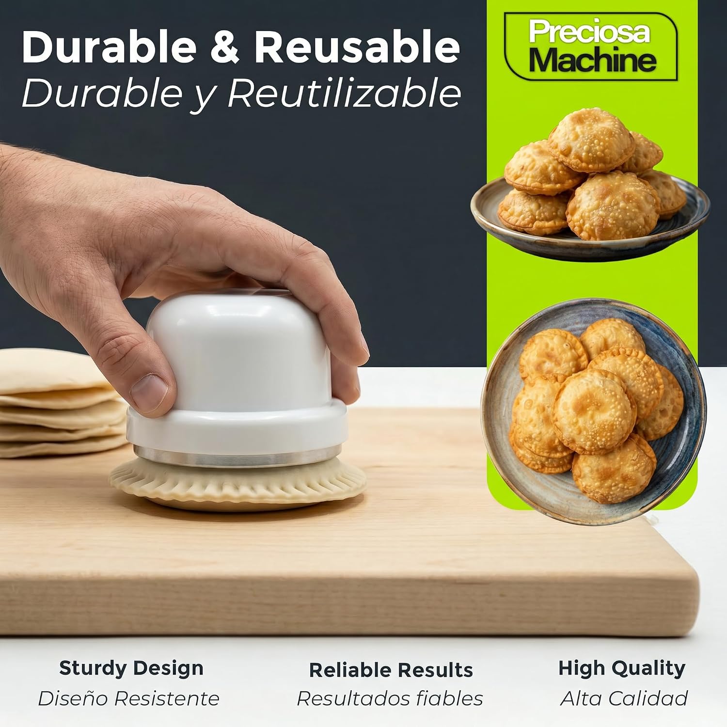 Preciosa Machine PP02 Cortador De Pastelitos Acero Inoxidable Pack de 2